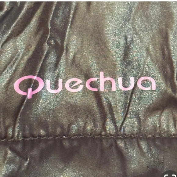 QUECHUA Men's L Black Vest Zip Pockets Hiking Outdoor Gorpcore Accent Lining - Picture 10 of 10